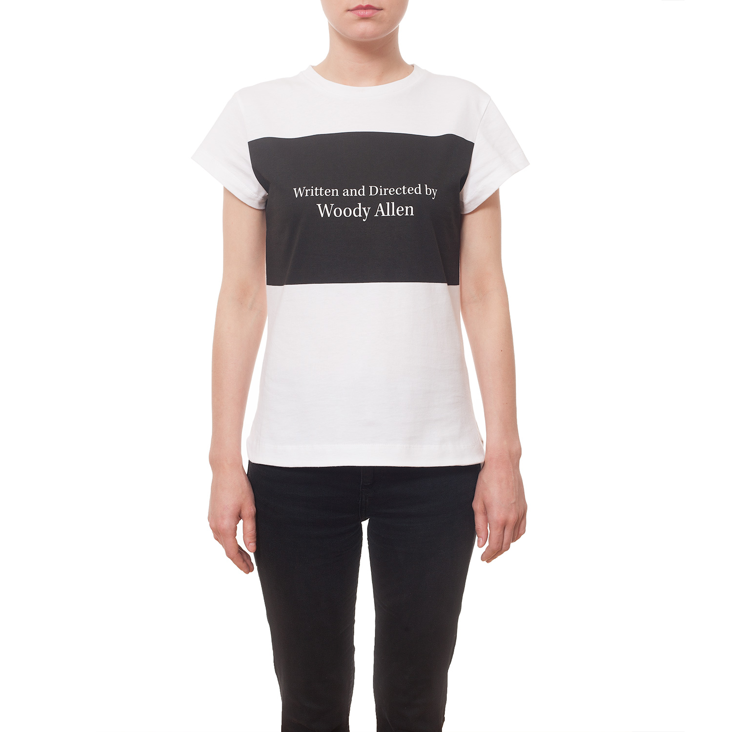Woody Allen Slogan Cap Dip T-shirt