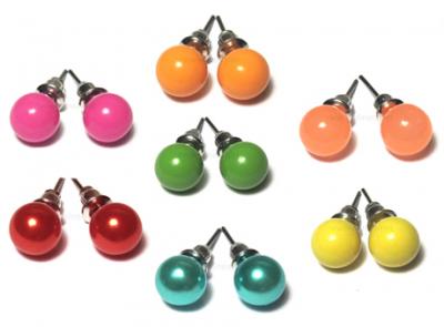 Kolczyki ,,AKRYLOWE KULE