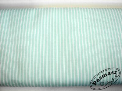 Tkanina bawełniana patchwork paseczki mięta