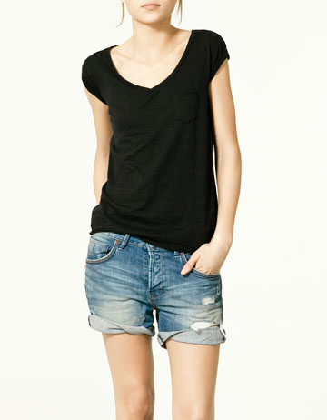 Zara V-neck T-shirt