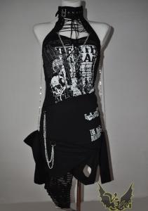 Sukienka tunika VISUAL KEI J-Rock punk rave Gothic
