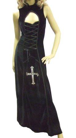 Black Velvet Long Dress