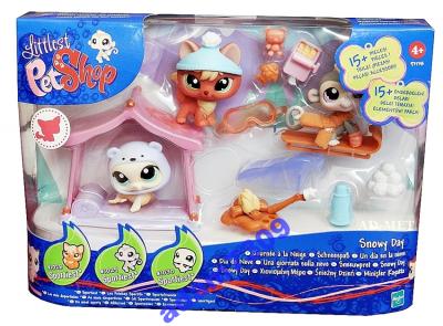 Littlest Pet Shop - Zestaw ŚNIEŻNY DZIEŃ - wyprzed