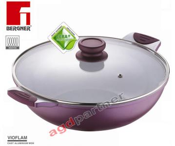 WOK ALU CERAMICZNY 32cm BERGNER VIOFLAM [BG-6754]