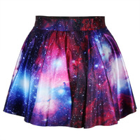 Harajuku Star Galaxy High Waist Skirt