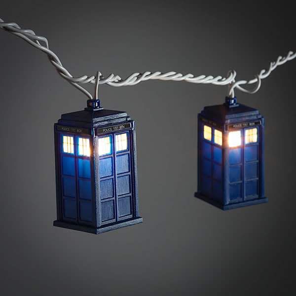 Światełka choinkowe w kształcie TARDIS
