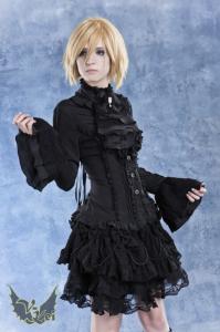 Czarna koszula GOTHIC victorian lolita elegant S