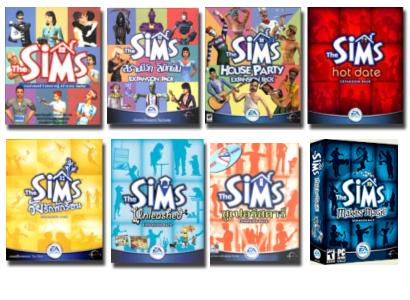 Wszystkie części gry The sims 