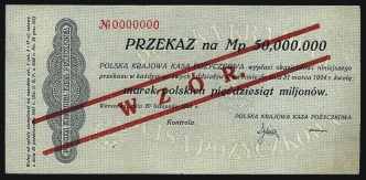 50 mln marek polskich 20.XI.1923