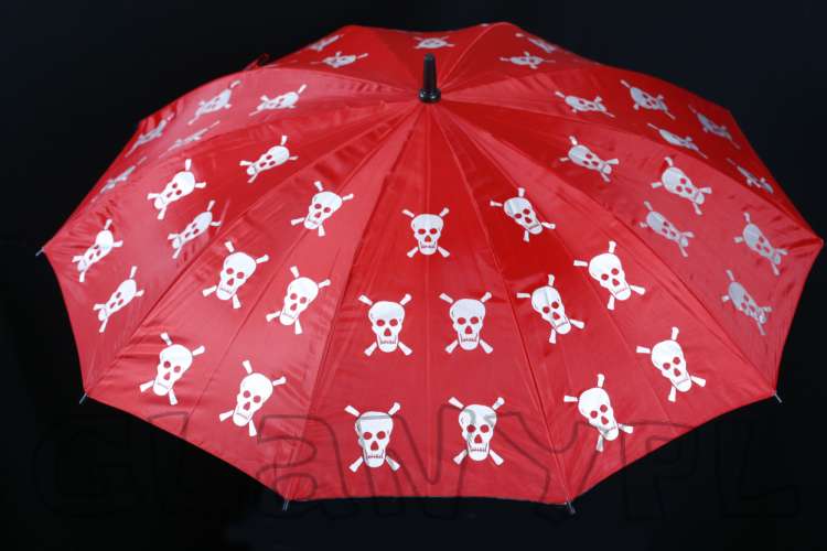 parasol emo w czachy