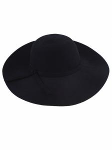 Śliczny damski kapelusz czarny