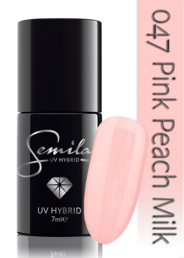 Lakier hybrydowy Semilac 047 Pink Peach Milk - 7 ml