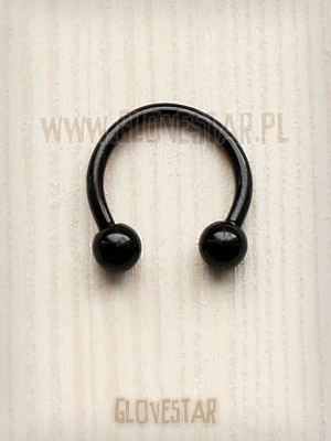 podkowa standard zakończona stożkami czarna 1.2/10/4