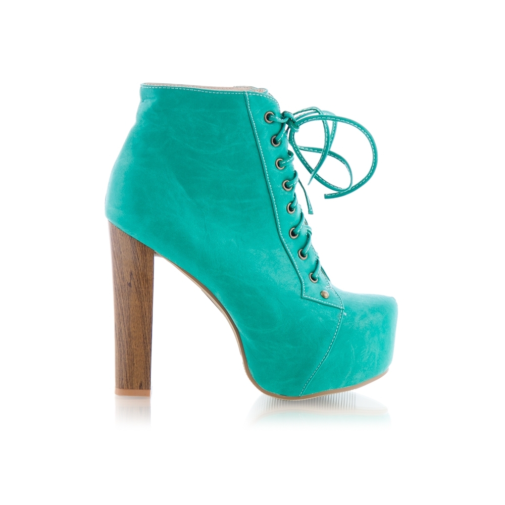 Botki Divine JC1 Turqoise Leather