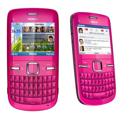 Telefon NOKIA C3 pink