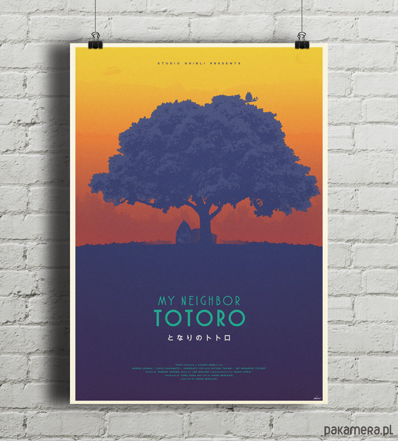 Totoro - Ghibli - plakat B2