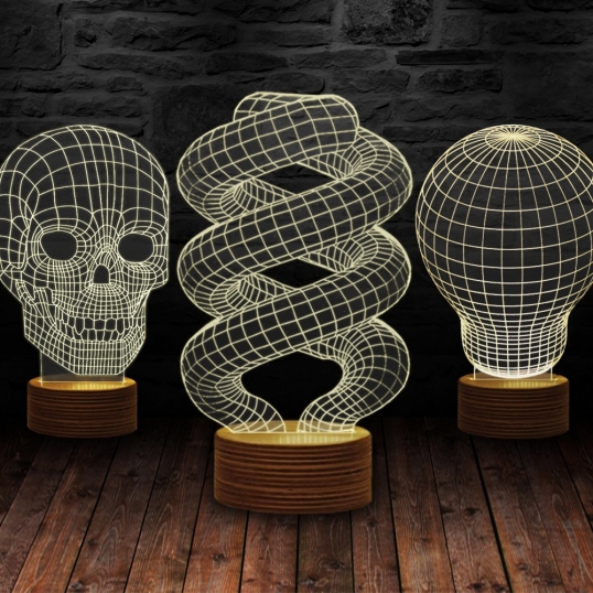 Iluzoryczna Lampa 3D 