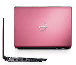 Różowy laptopik