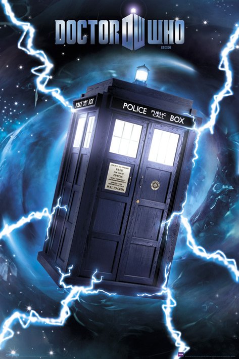 Doctor Who - Tardis (Metaliczny) - plakat