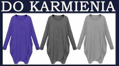 MODNA TUNIKA NA CIĄŻĘ I DLA MAMY KARMIĄCEJ*kolory