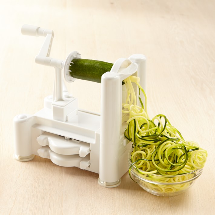 Spiralizer Tri-Blade Vegetable Spiral Slicer, Strongest-Heaviest, 100% Risk Free with Lifetime Guarantee, Veggie Pasta Spaghetti Maker for Low Carb/Paleo Gluten-Free Meals