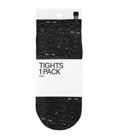 rajstopy 40 den z delikatnym wzorem, H&M