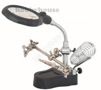 Lupa elektroniczna na statywie modelarska stojąca