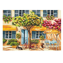 Alfresco, kolorowanka z farbami i pędzlem, 30x40 cm