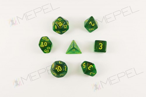 kości chessex borealis maple green/yellow