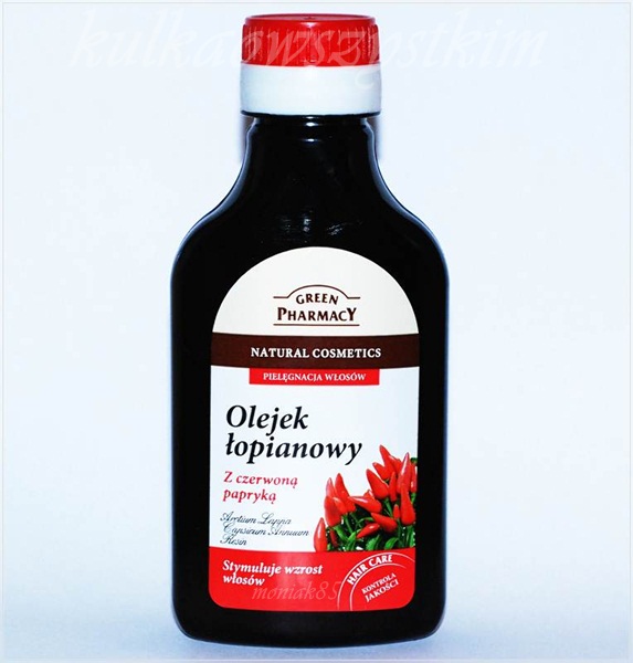 Elfa, Green Pharmacy, Olejek łopianowy z czerwoną papryką