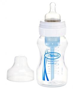 DR BROWNS BUTELKA ANTYKOLKOWA 240ML + SMOCZEK 0M+