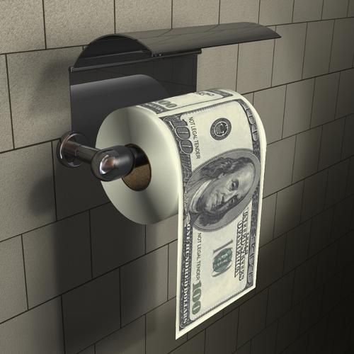 Papier toaletowy dolary