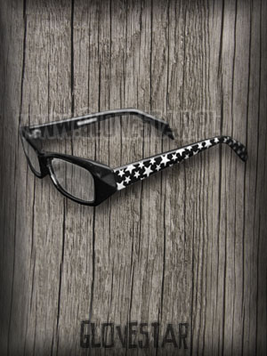 Okulary w gwiazdki czarne :: Glovestar