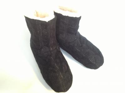 Skarpeto-papcie Saszki dziane ciepłe R.38 czarne