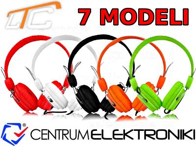 Słuchawki LTC Colors DJ Nauszne Stylowe 7-modeli