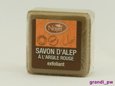 Mydło Aleppo z czerwoną glinką, skóra trądzikowa