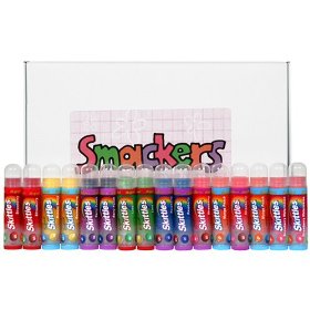 Bonne Bell Lip Smackers Fruit Flavored Lip Balm, Skittles, 16-Count Party Pack