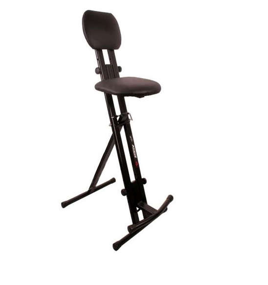 Krzesło dla muzyka z oparciem i regulowaną wysokością