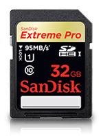 SanDisk Extreme Pro SDHC UHS-I 32 GB 95 MB/s (SDSDXPA-032G)