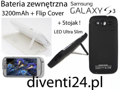 Bateria Zewnętrzna 3200mAh Flip Case s3 Samsung