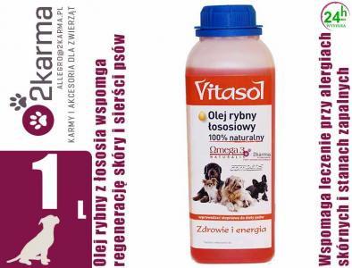 OLEJ RYBNY Z ŁOSOSIA DLA PSA