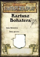 Warhammer FRP - Kartusz Bohatera x2
