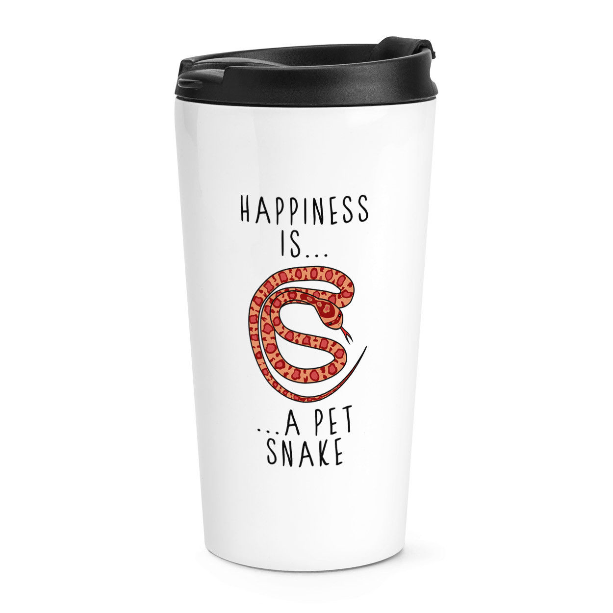 Happiness Is A Pet Snake Travel Mug