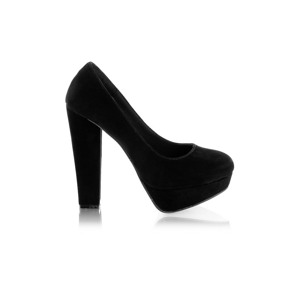 Claudette DKK1 Black Block Heels Shoes
