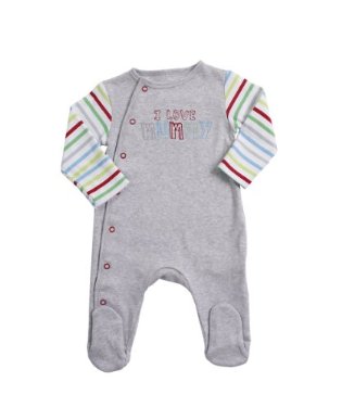 Mothercare 3 szt. pajacyków z ABS i zapięciem z boku 18-24 miesiące (Sleepsuits, non slip soles, 18-24 months)