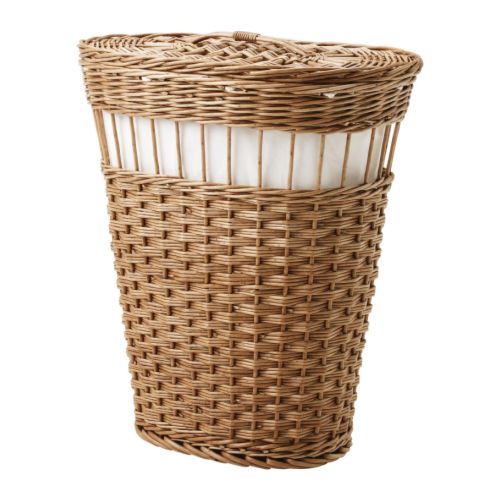 FLÄTA Kosz na bieliznę, wiklina