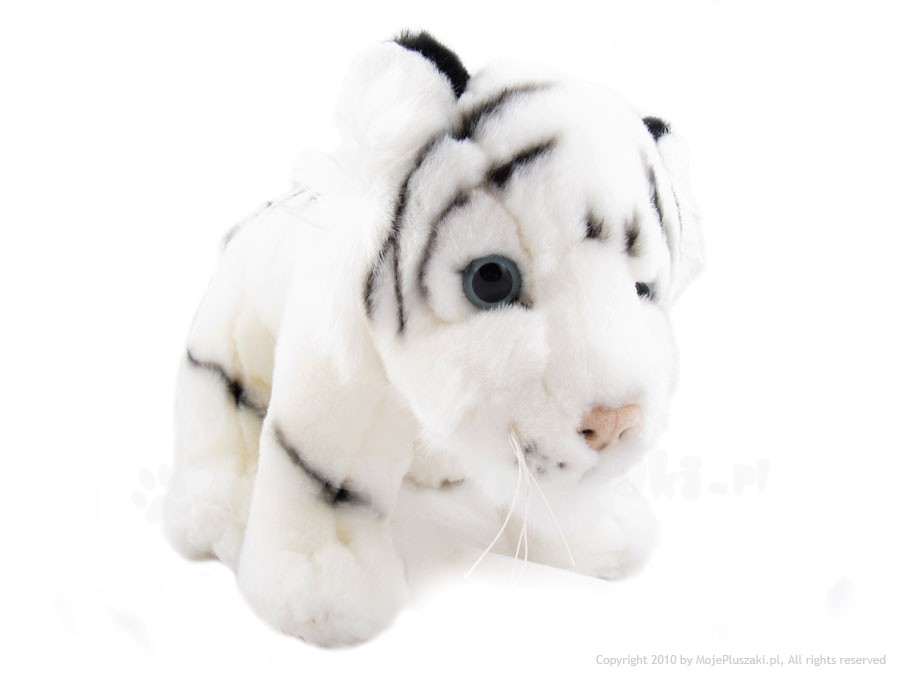 Pluszowy biały tygrysek