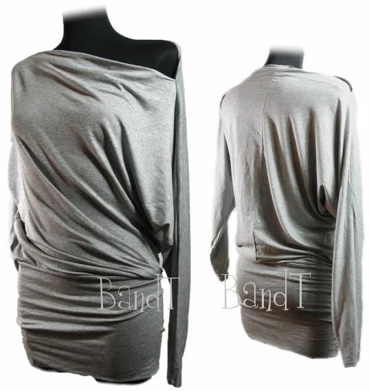 Szara włoska tunika