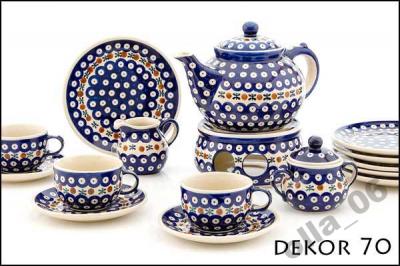 NA PREZENT serwis do kawy ceramika Bolesławiec