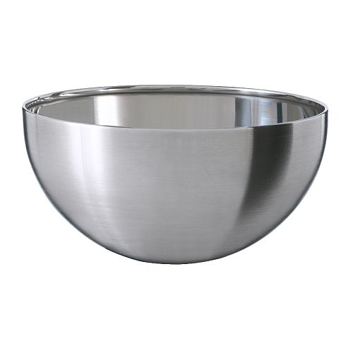 Serving bowl, stainless steel